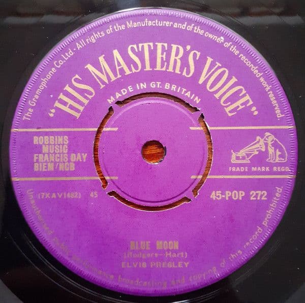 Cover of Elvis Blue Moon